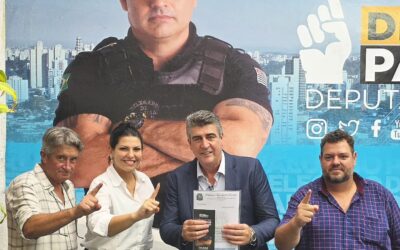 Torrinha: Prefeito Rodolfo Buzato e vice Gil Botteon buscam recursos com o deputado federal Delegado Palumbo